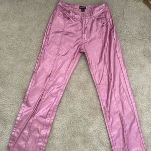 metallic pants